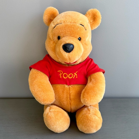 VTG Walt Disney Winnie the Pooh Plush Stuffed Animal Rare 1998 Soft 14" - Picture 1 of 16